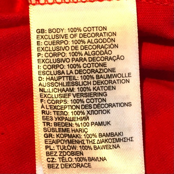 The North Face Men’s Standard Fit Long Sleeves T- Shirt in Red Sz M - Picture 6 of 7